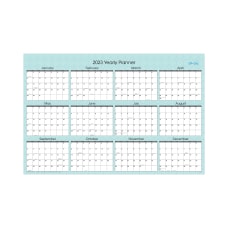 Blue Sky Monthly Calendar 36 x