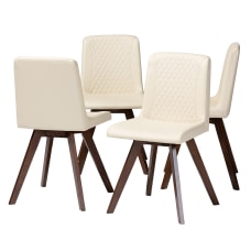 Baxton Studio Pernille Dining Chairs Cream