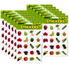 Eureka Theme Stickers Fruits Vegetables 120