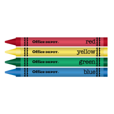 Office Depot Brand Crayons Assorted Colors