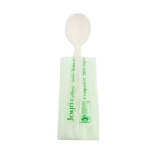 Stalk Market Compostable Individually Wrapped Spoons
