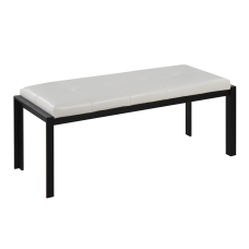 LumiSource Fuji Contemporary Faux Leather Bench
