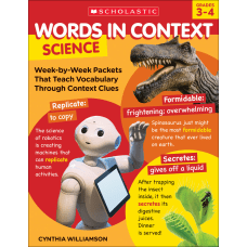 Scholastic Words In Context Science Grades