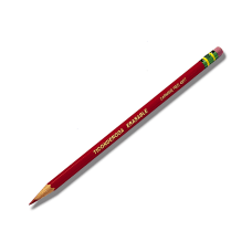 Ticonderoga Erasable Checking Pencils Presharpened Carmine