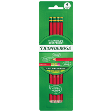 Ticonderoga Erasable Checking Pencils Presharpened Carmine