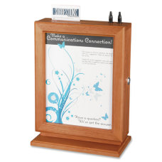 Safco Wood Suggestion Storage Box 14