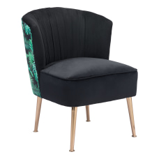 Zuo Modern Tonya Accent Chair BlackGoldTropical
