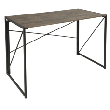 Lumisource Dakota Industrial Office Desk BlackBrown