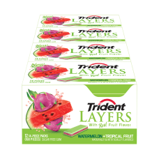 Trident Layers Watermelon And Tropical Fruit