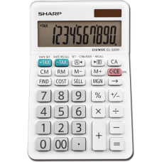 Sharp White Series Desktop Calculator EL