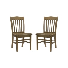 Linon Burton Dining Chairs Natural Set