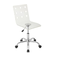 Lumisource Swiss Acrylic Office Chair ClearChrome
