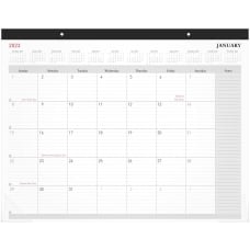 Desk Calendar 2022-18 Monthly Desk/Wall Calendar 2-in-1 Thick Paper with Corner Protectors 17 x 12 June 2023 Large Ruled Blocks January 2022 Well-known Saying 