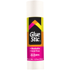 Avery Permanent Glue Stic Washable Nontoxic
