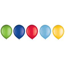 Amscan Go Brightly Latex Balloons Assorted