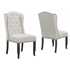 Glamour Home Alen Dining Chairs Beige