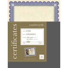 Southworth Foil Enhanced Preprinted Certificate Refills