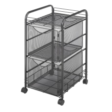 Safco Onyx Mesh File Cart With