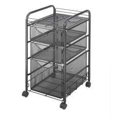 Safco Onyx Mesh File Cart With