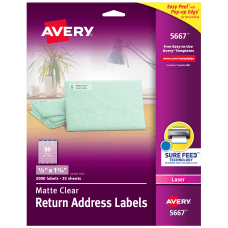 Avery Easy Peel Permanent Laser Address