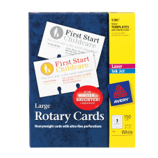 Avery Laser Rotary Cards 3 x