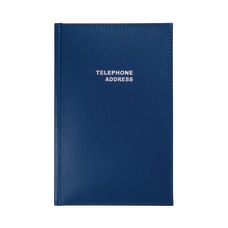 Blue Telephone & Executive Index Address Book Ideal For Home & Office Desk 