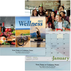 Wellness Wall Calendar Spiral