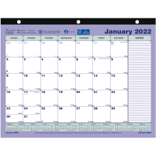 Brownline Monthly Desk Calendar 11 x