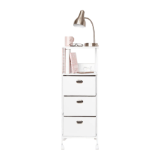Dormify Sutton Charging 3 Drawer Cart