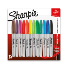 Sharpie Permanent Fine Point Markers Assorted