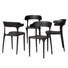 Baxton Studio Gould Dining Chairs Black
