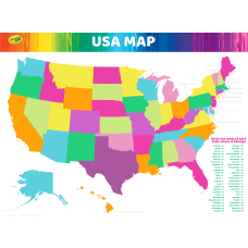 Crayola Dry Erase USA Map 23