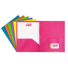 JAM Paper Plastic 2 Pocket POP