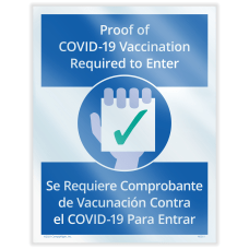 ComplyRight Vaccination Window Cling Vaccination Required