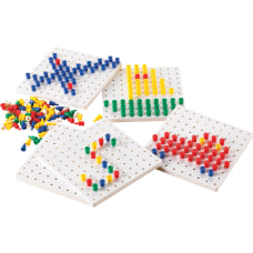 Edx Education Pegs Pegboards Set Assorted