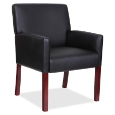 Lorell Bonded Leather Guest Chair With