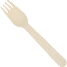 Hoffmaster Wood Cutlery Forks 6 Natural