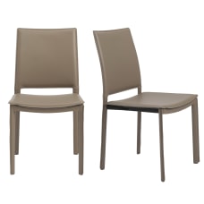 Eurostyle Kate Dining Chairs Taupe Set