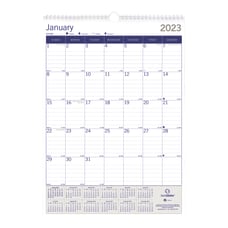 Blueline DuraGloble Monthly Wall Calendar 12