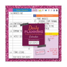 TF Publishing Undated Daily Planning Calendar