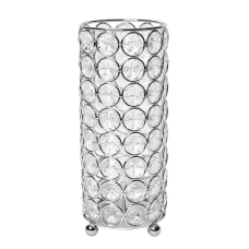 Elegant Designs Ellipse Crystal Decorative Vase