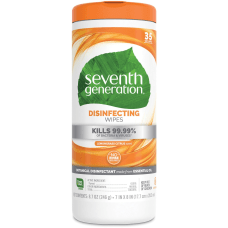 Seventh Generation Disinfecting Cleaner Wipe Lemongrass