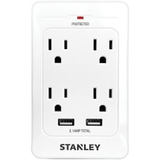 Stanley SurgeQuad 33202 4 AC Outlet