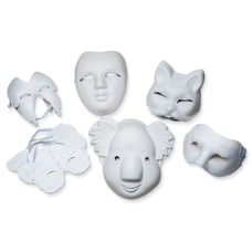 Creativity Street Paperboard Masks White Pack