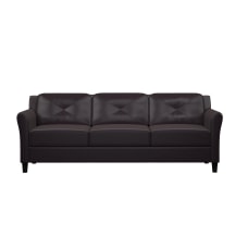 Lifestyle Solutions Hanson Faux Leather Sofa