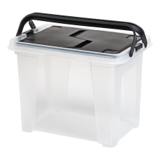IRIS Portable Wing Lid File Boxes