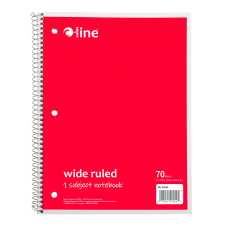 C Line Wide Rule Spiral Notebooks