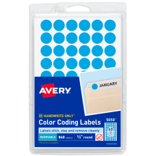 1/2" Dot Stickers Color Coding Labels Round Office Marking Stickers 1760 Pack 
