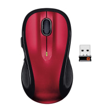 Logitech M510 Wireless Laser Mouse RedBlack