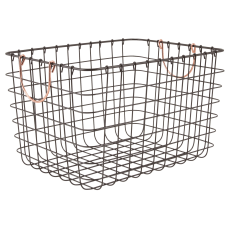 Realspace Metal Wire Bin With Handles